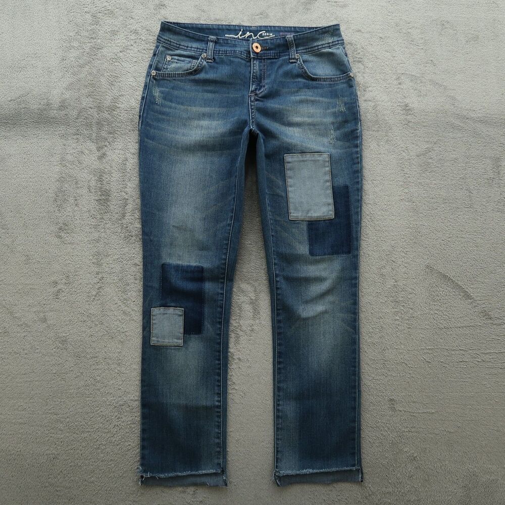 INC International Concepts Jeans Women's Size 2 Low-Rise Boyfriend 27.5" Inseam
